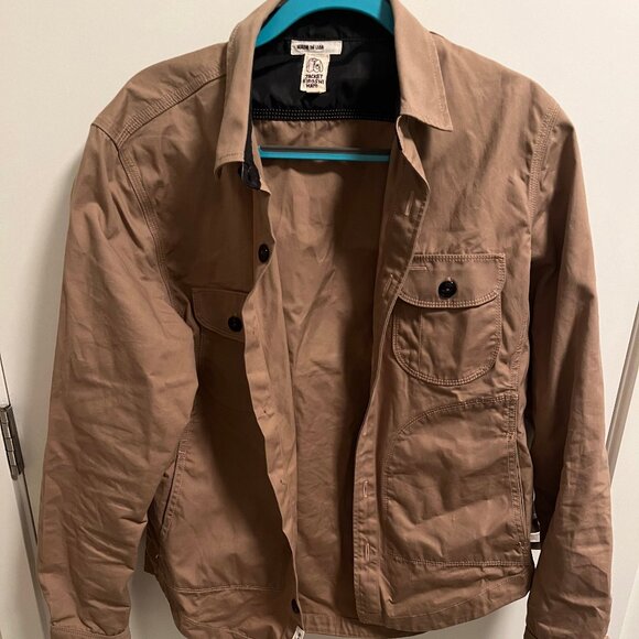 Hiroshi Kato- The Anvil Oxford Paraffin Wax Light Jacket - SS23- Khaki- Medium - Picture 2 of 4